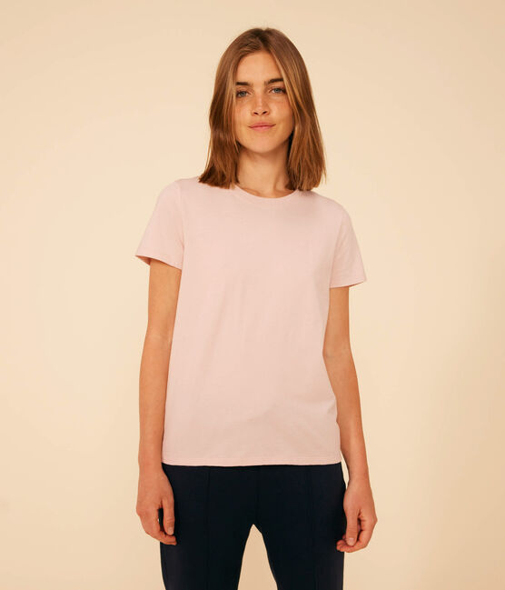 T-shirt LE DROIT girocollo in cotone Donna rosa SALINE