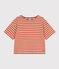 Marinière in cotone Donna beige VINTAGE/rosso HARISSA