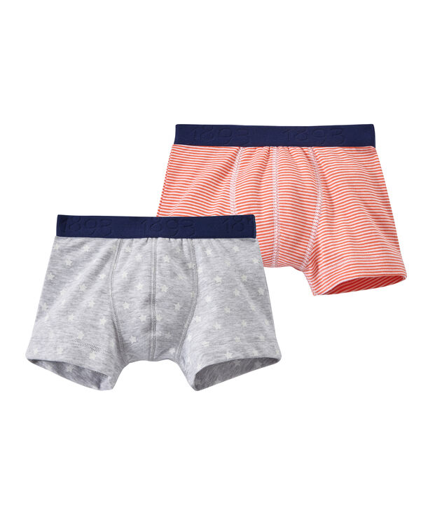 Lotto di 2 boxers per bambino bianco