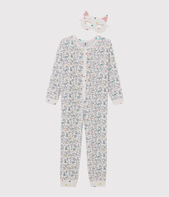 Tutina lunga da bambina bianco MARSHMALLOW/bianco MULTICO