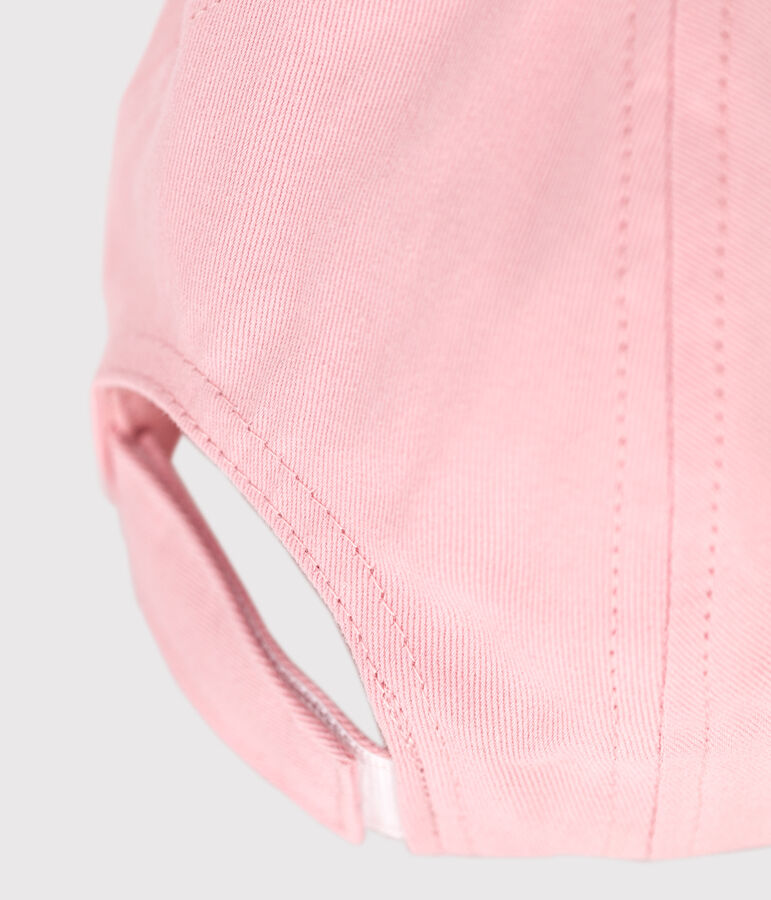 Berretto Petit Bateau in cotone neonata rosa