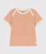 T-shirt maniche corte bebè in spugna bouclette