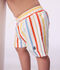 Shorts da bagno a righe neonato bianco/multicolore