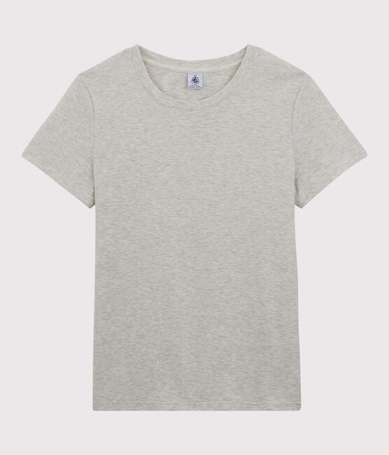 T-shirt LE CLASSIQUE girocollo in cotone Donna grigio BELUGA CHINE