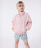 Giacca a vento a fiori bambina rosa CHARME/bianco MARSHMALLOW