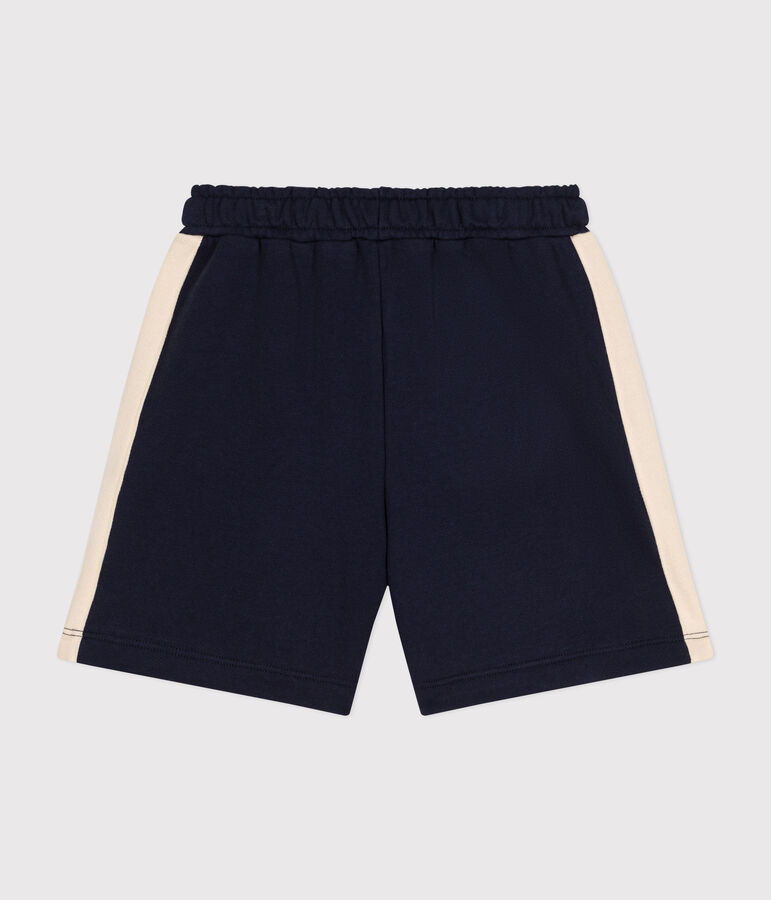 Shorts in cotone bambino blu
