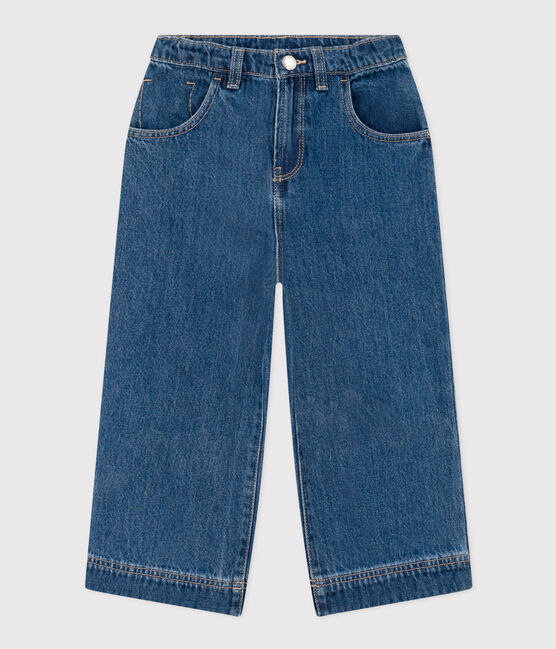 Pantaloni in denim 100% eco-friendly bambina blu DENIM BLEU