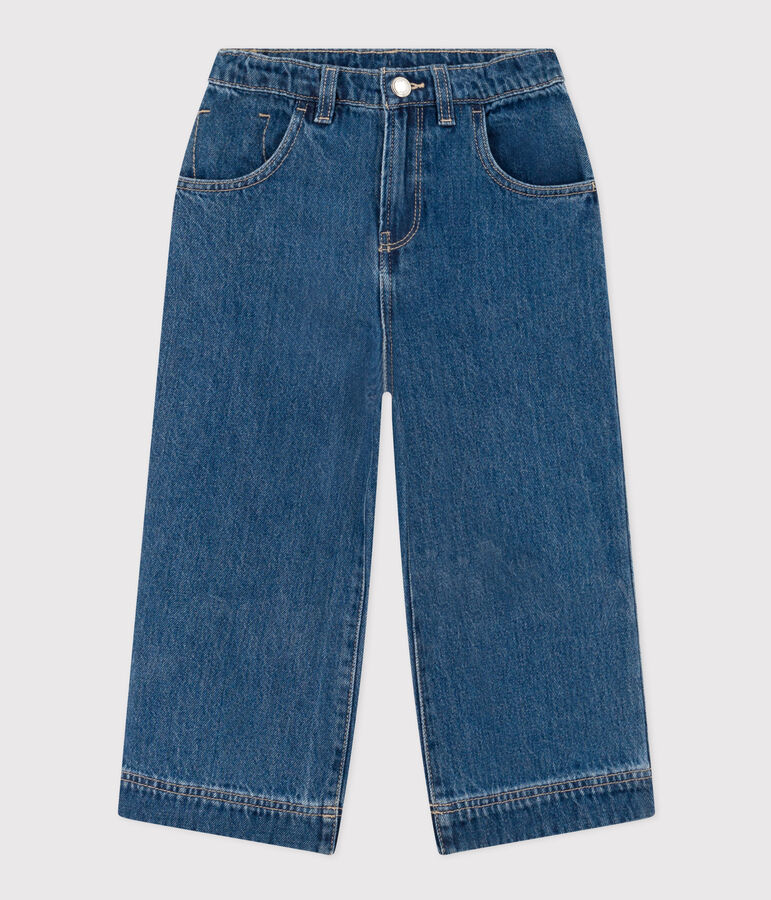 Pantaloni in denim 100% eco-friendly bambina blu