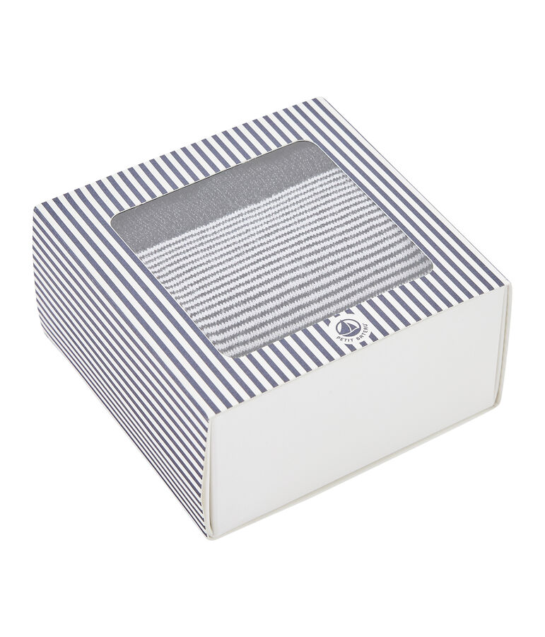 Calzini alti donna blu SMOKING/bianco MARSHMALLOW