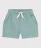 Shorts in cotone tinta unita bambina verde PAUL