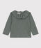 Blusa a manica lunga in jersey fiammato per bebè verde THUYA