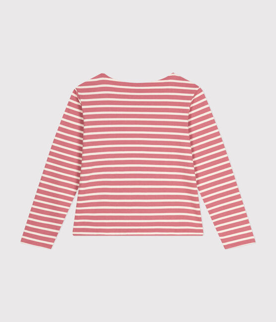 Marinière donna abbottonata in cotone rosa ROSEWOOD/ AVALANCHE