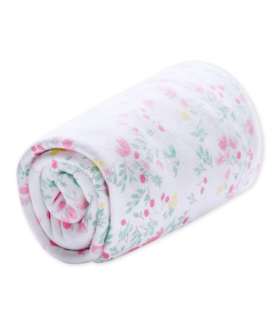 Lenzuolo bebè bambina 120x60 bianco ECUME/bianco MULTICO