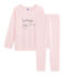 Pigiama bambina in spugna bouclette grattata, super calda rosa MINOIS