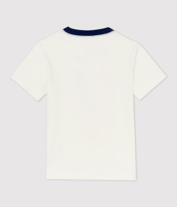 T-shirt  maniche corte in cotone bambino bianco