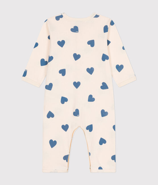 Pigiama senza piedini in cotone con stampa neonato blu AVALANCHE/ BEACH