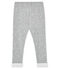 Pantalone per bebé maschio grigio SUBWAY/bianco MARSHMALLOW