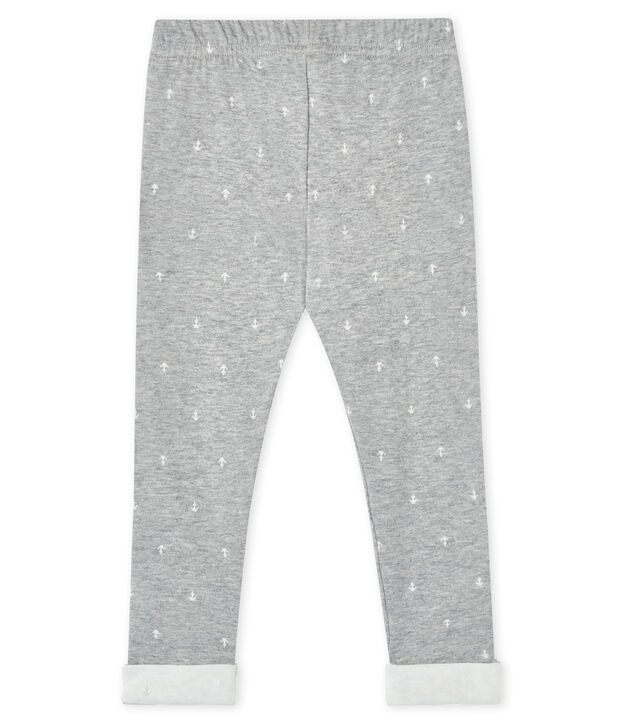 Pantalone per beb&eacute; maschio grigio/bianco
