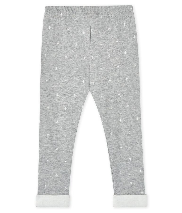 Pantalone per beb&eacute; maschio grigio/bianco
