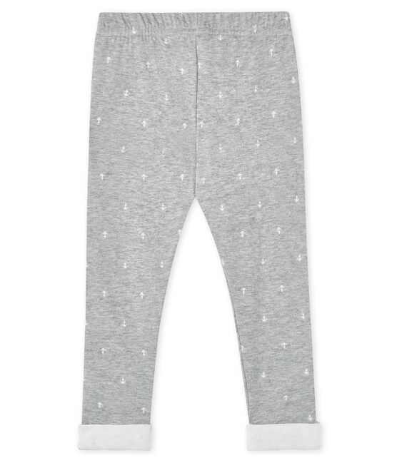 Pantalone per bebé maschio grigio SUBWAY/bianco MARSHMALLOW