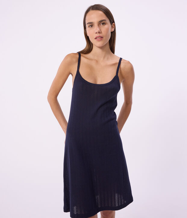 Babydoll in cotone traforato donna SMOKING