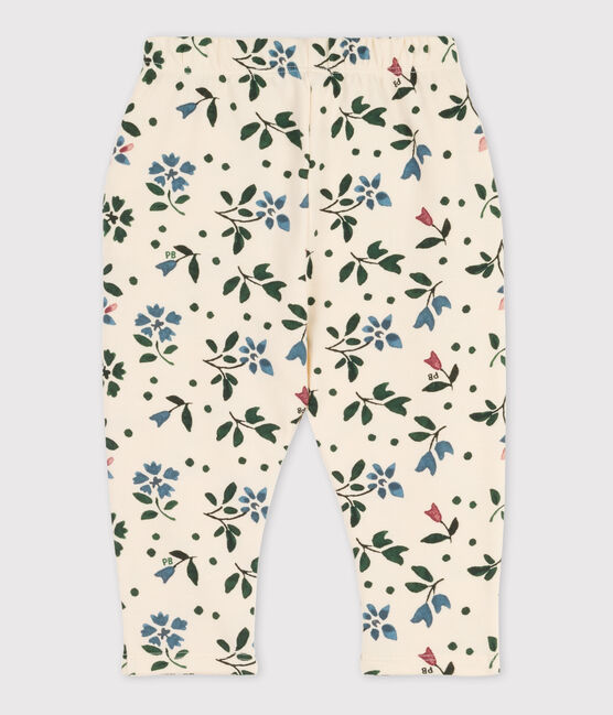 Pantaloni bebè in tessuto felpato fantasia bianco AVALANCHE/ MULTICO
