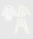 Set regalo 3 pezzi in cotone con orsetto stampato neonato