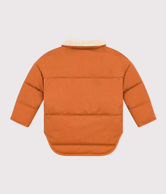 Giacca corta foderata in sherpa bambino unisex	 marrone ECUREUIL