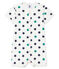 Tutina corta bebè maschio in lino/cotone bianco MARSHMALLOW/bianco MULTICO