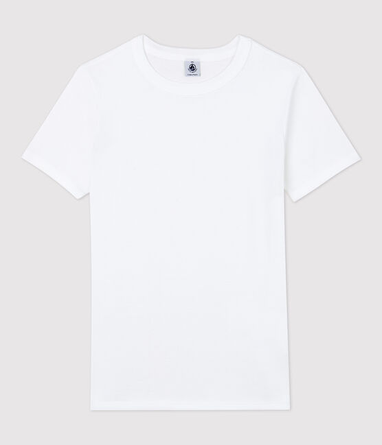 T-shirt girocollo iconica in cotone Donna bianco ECUME