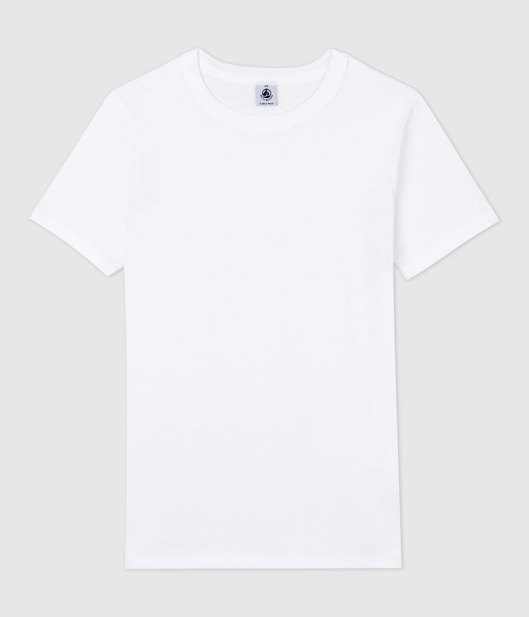 T-shirt girocollo iconica in cotone Donna bianco ECUME