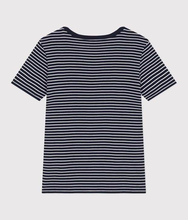 T-shirt L'Iconique in cotone a righe donna blu/bianco