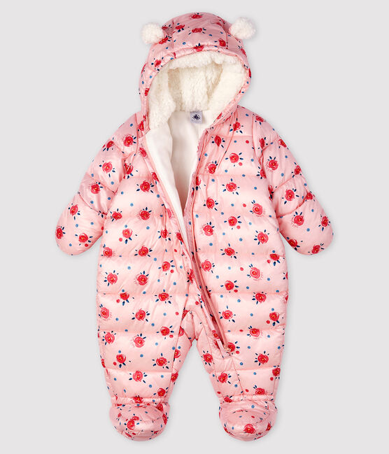 Tutina imbottita bebè femmina/maschietto rosa MINOIS/bianco MULTICO
