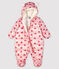 Tutina imbottita bebè femmina/maschietto rosa MINOIS/bianco MULTICO