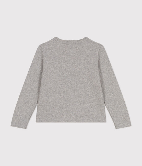 Cardigan in tessuto felpato bambina grigio CHATON CHINE
