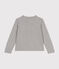 Cardigan in tessuto felpato bambina grigio CHATON CHINE