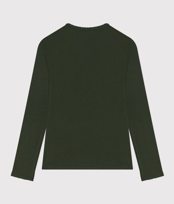 T-shirt L'ICONIQUE cocotte in cotone Donna verde AVORIAZ