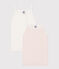 Set di 2 canotte in cotone a fiori bambina variante 1