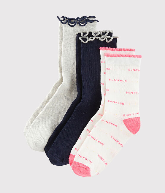 Set di 3 paia di calzini bambina variante 1