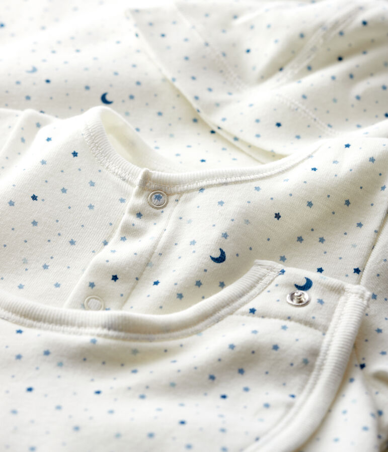 Cofanetto regalo nascita neonato a costine multicolore