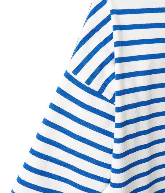 Abito marinière donna bianco MARSHMALLOW/blu PERSE