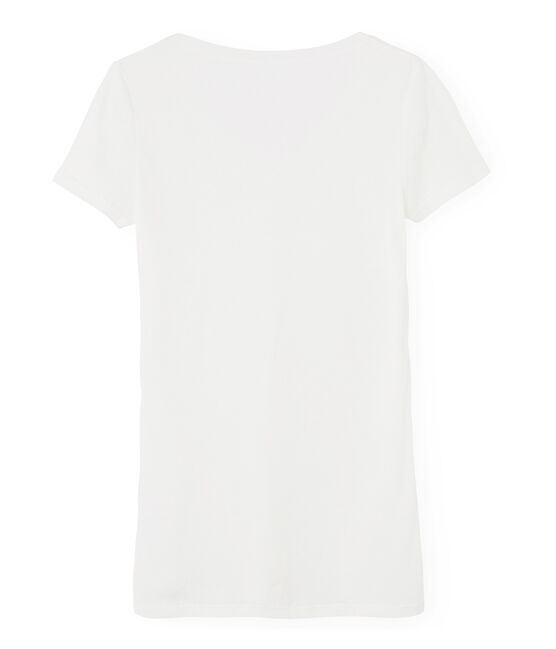 T-shirt maniche corte donna in cotone leggero bianco MARSHMALLOW