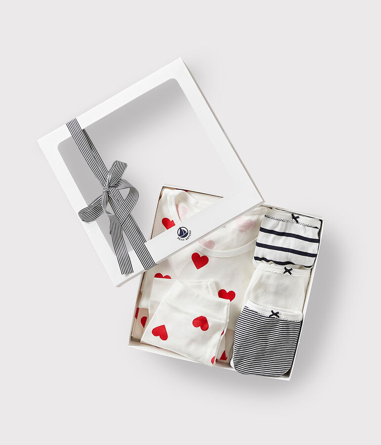 Confezione regalo pigiama e slip in cotone multicolore