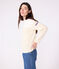 T-shirt marinière in cotone Donna beige MILK/ CAJOU