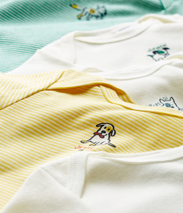 Confezione da 5 body a manica lunga beb&egrave; maschietto multicolore