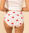 Confezione da 2 slip vita alta in cotone donna motivo cuore e rigato Variante 1 PACK