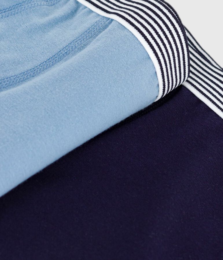 Set di boxer in cotone ed elastan tinta unita bambino multicolore