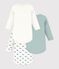 Set di body a maniche lunghe in cotone con balena stampata neonato multicolore