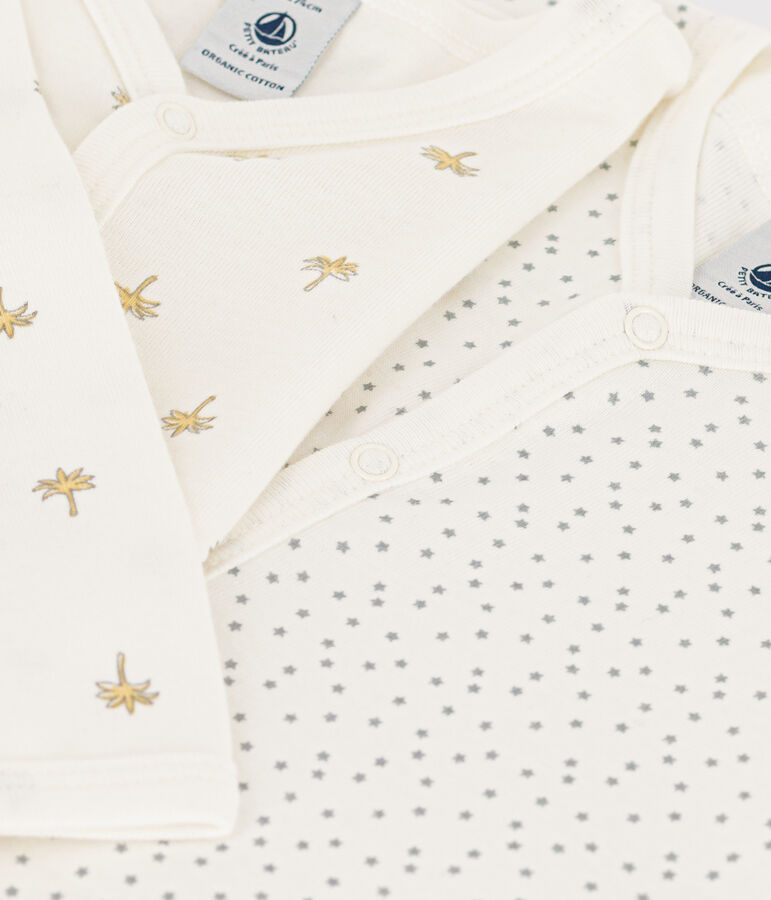 Confezione da 2 tutine pigiama palme e stelle in cotone variante 1