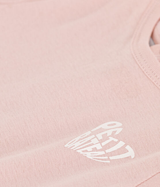 T-shirt a maniche corte in cotone per bebè rosa SALINE